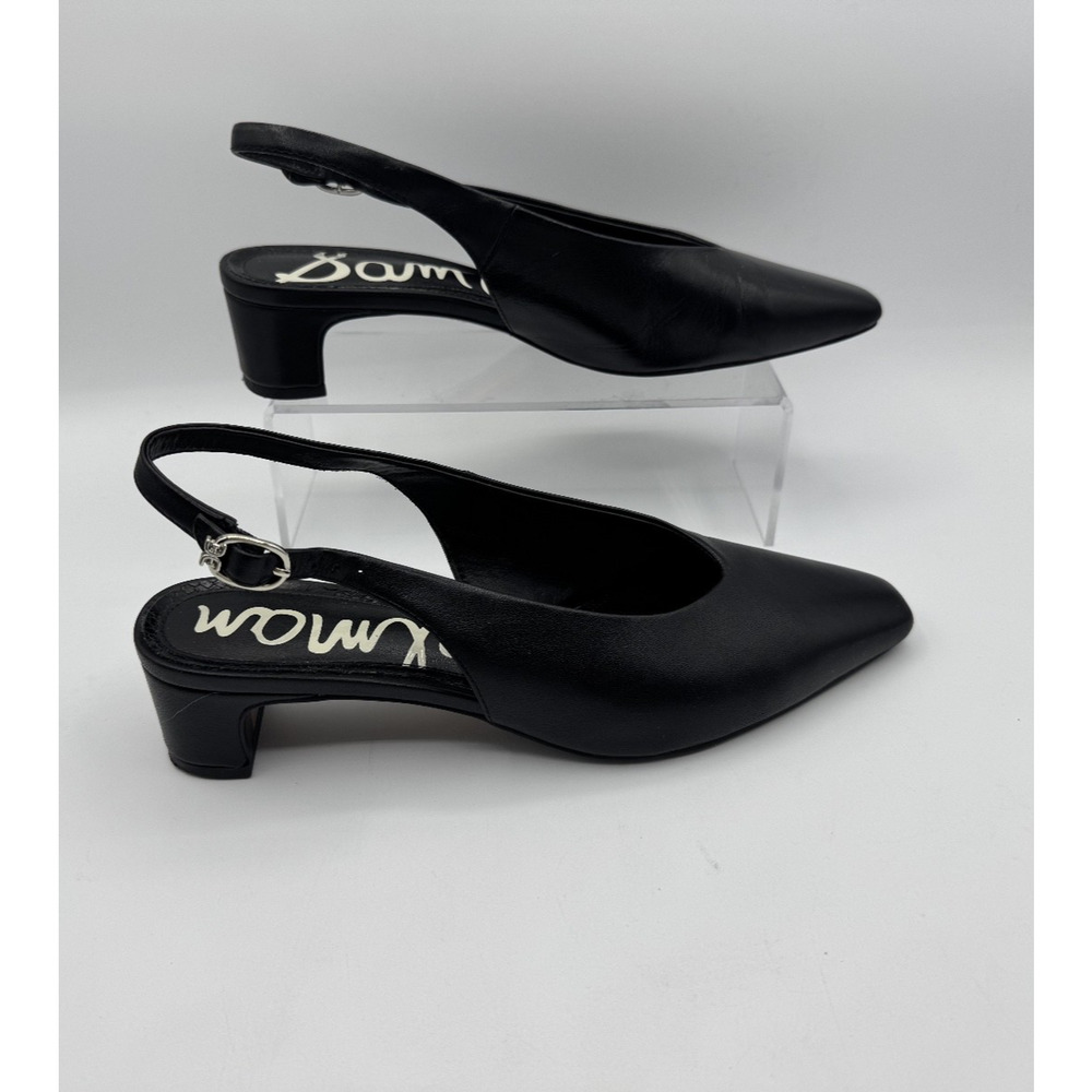 Sam Edelman Women's Ronnie Black Slingback Pump, Size 8, Slip on, Low Heel, NIB